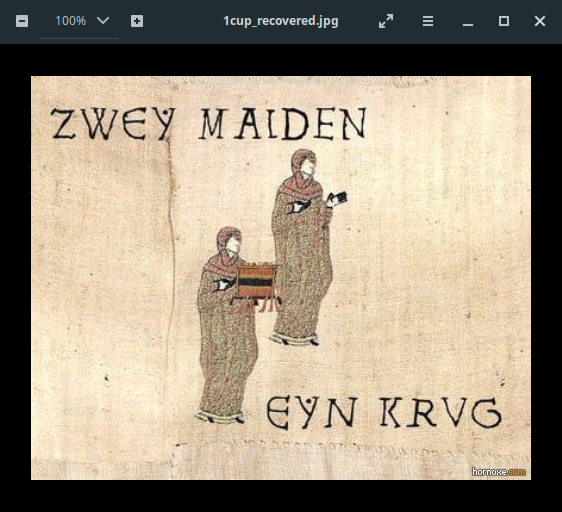 recovered image